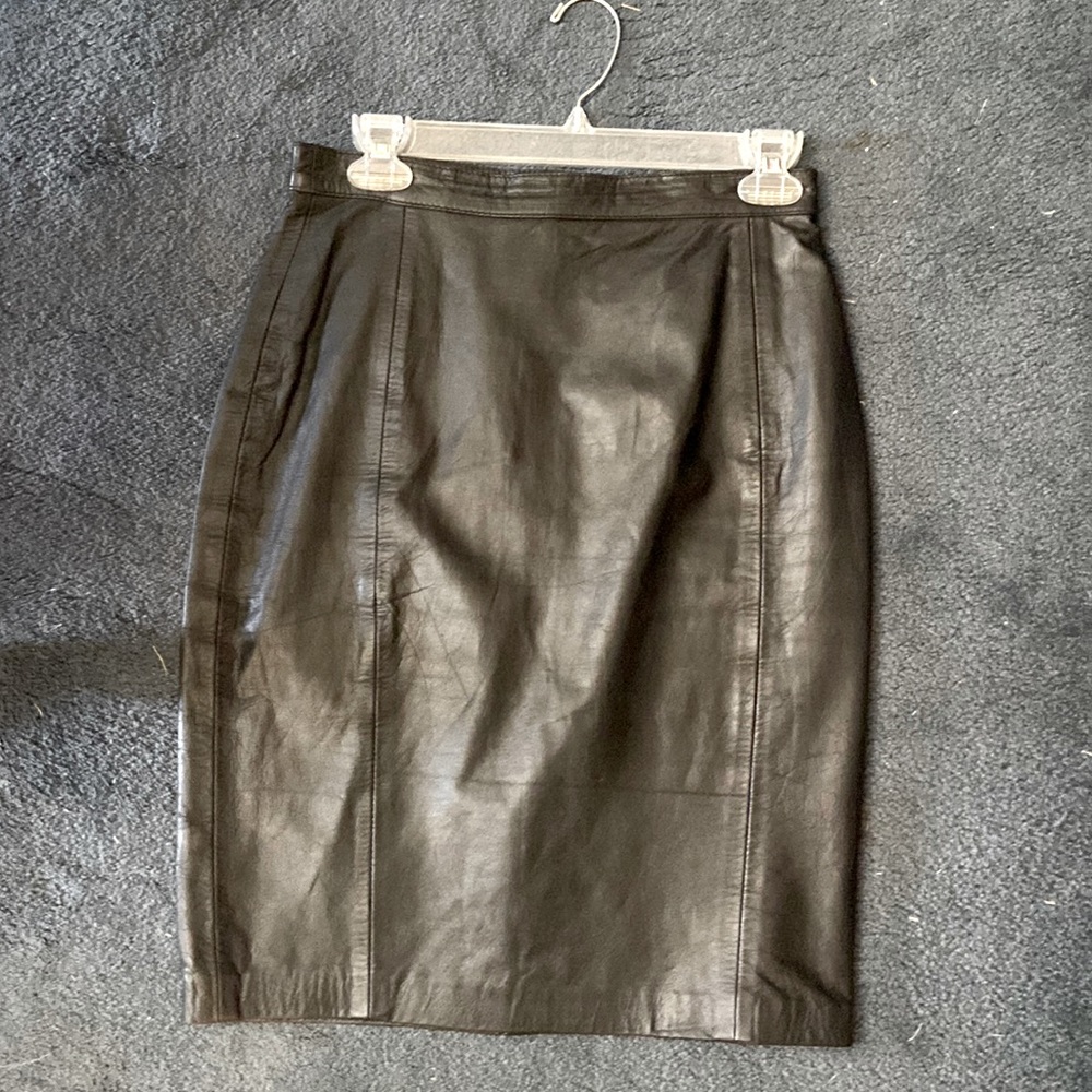 Leather skirt